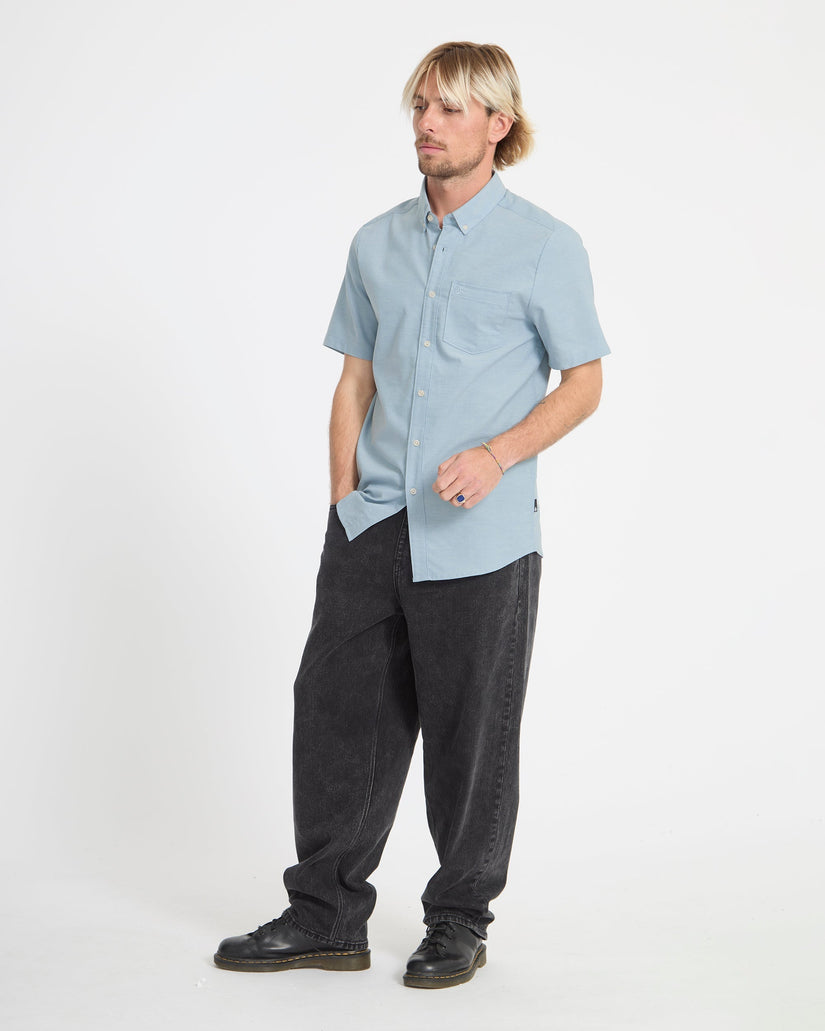 Everett Oxford Shirt - Wrecked Indigo