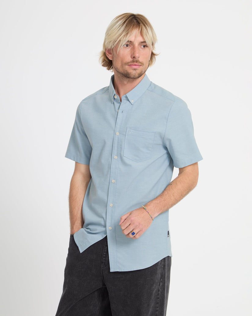 Everett Oxford Shirt - Wrecked Indigo