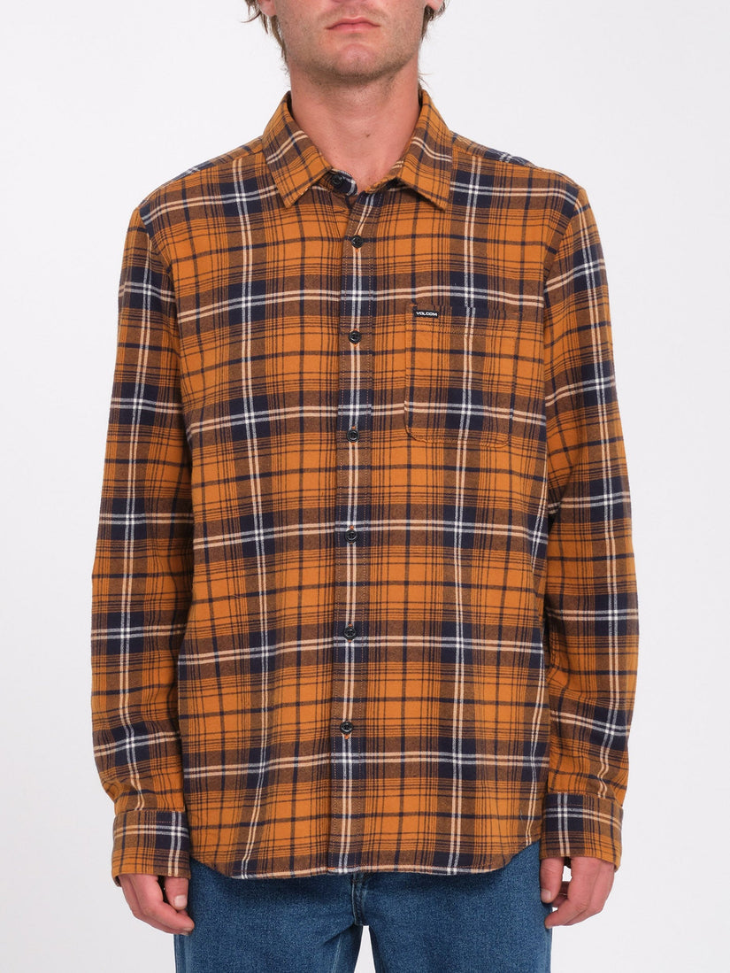 Caden Plaid Hemd - Chestnut Brown