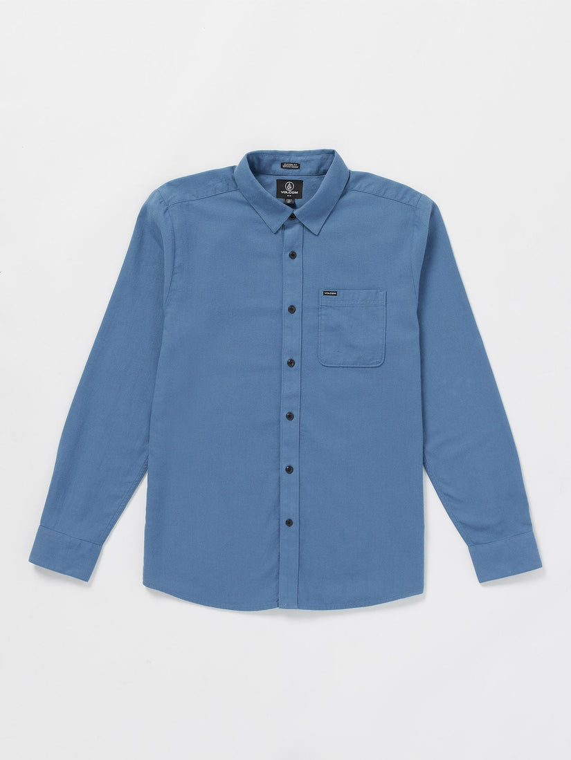 Caden Solid Hemd - Blueberry