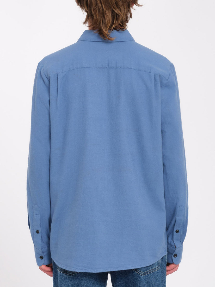 Caden Solid Hemd - Blueberry