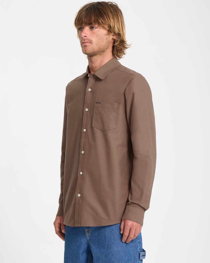 Veeco Oxford-Hemd - Brown Stone