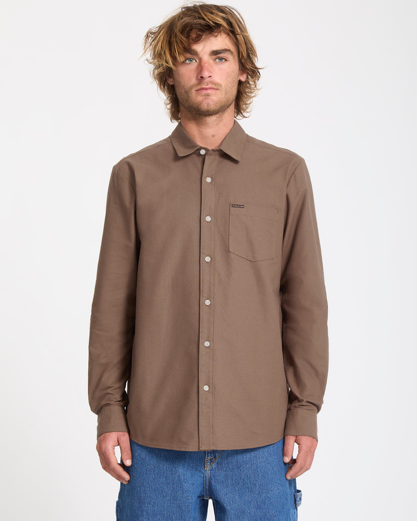 Veeco Oxford-Hemd - Brown Stone