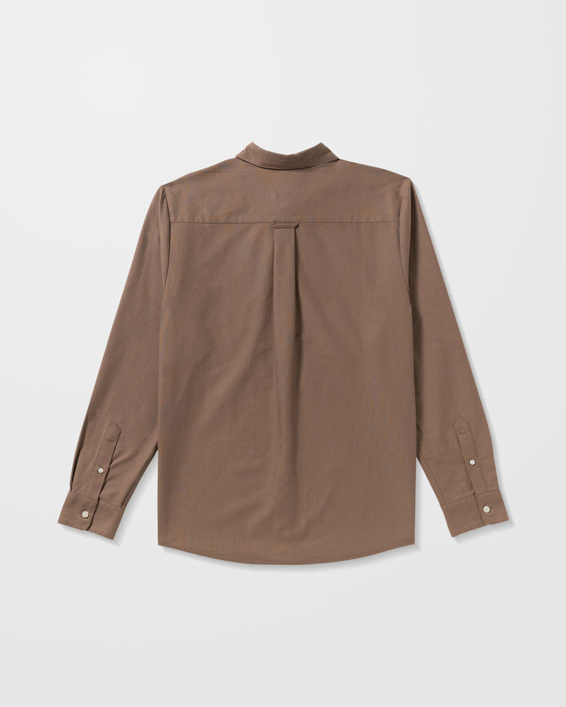Veeco Oxford-Hemd - Brown Stone