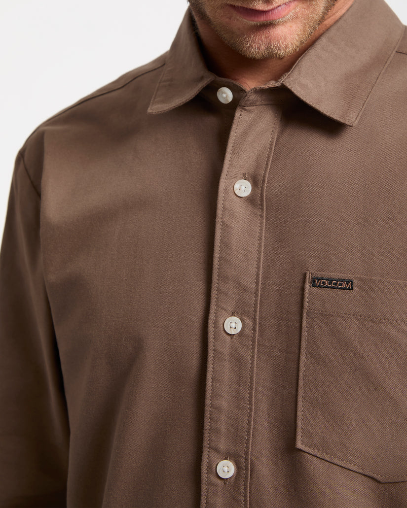 Veeco Oxford-Hemd - Brown Stone