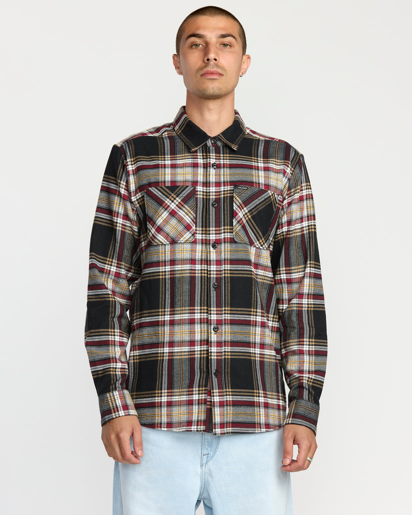 Netastone Flanellhemd - Antique Black