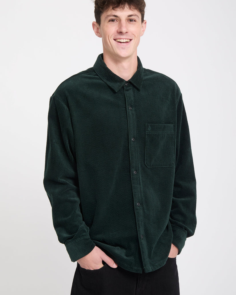 Fostered II Corduroy Shirt - Scarab