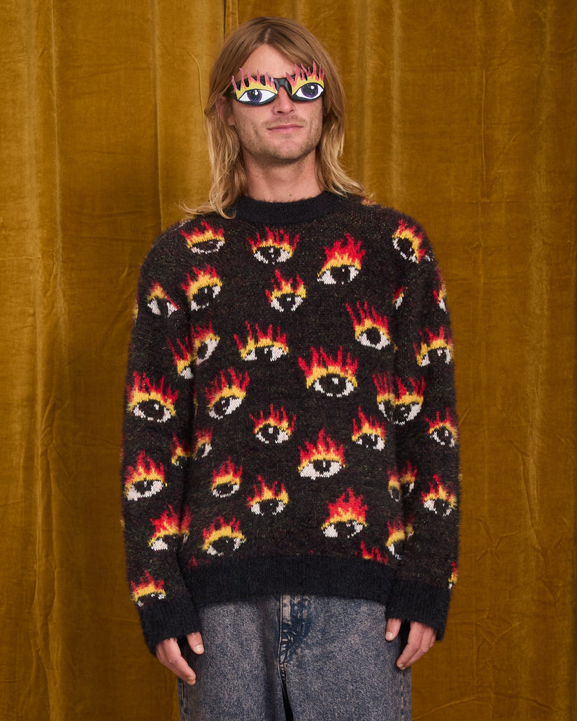 Ozzy Eyes Sweater - Black