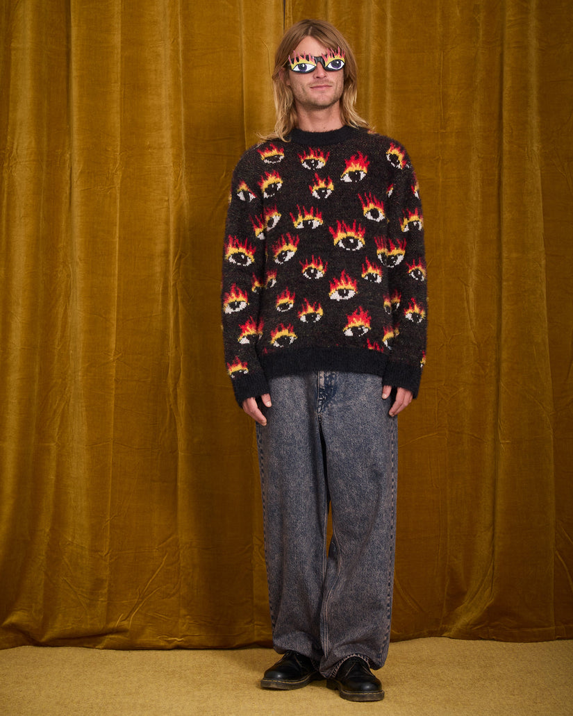 Ozzy Eyes Sweater - Black