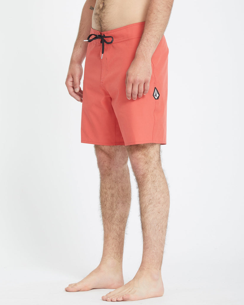 Lido Solid Mod 18" Boardshorts - CRANBERRY
