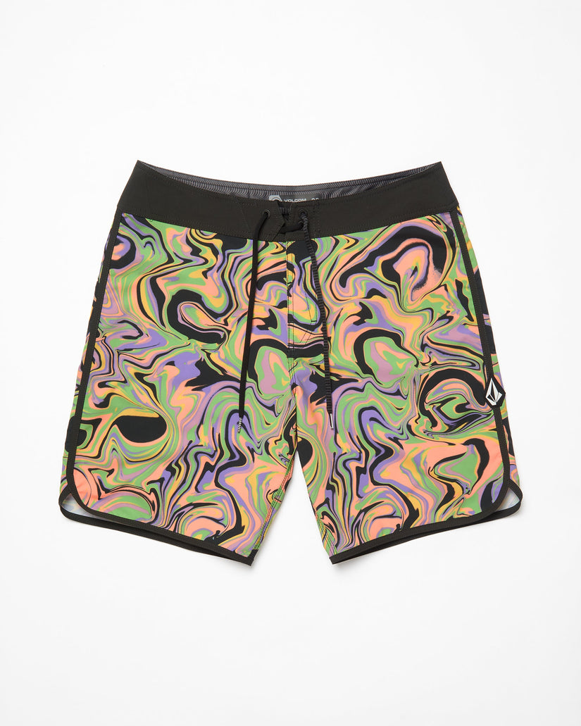 Infuse Scallop Mod 19" Boardshorts - STEEL PURPLE
