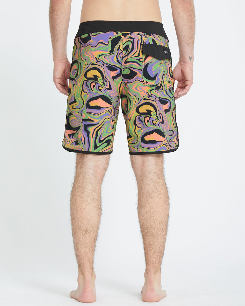 Infuse Scallop Mod 19" Boardshorts - STEEL PURPLE