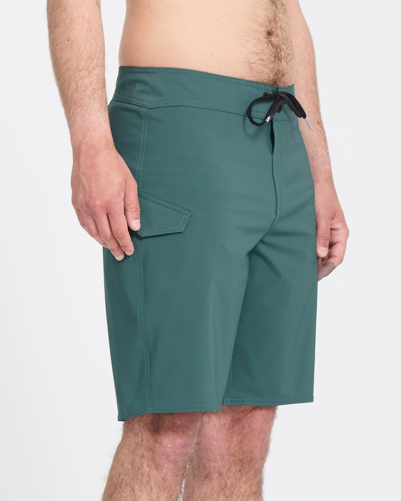 Lido Solid Mod 20" Boardshort - Rifle Green