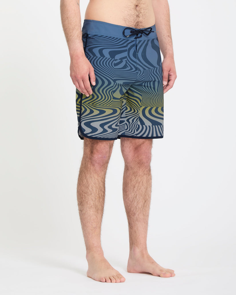 Encounter Scallop Mod 19" Boardshort - Blueberry