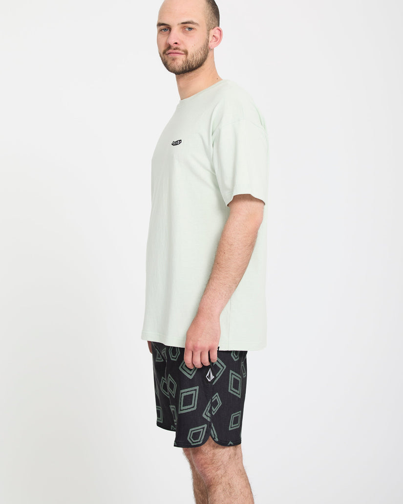 Contact Scallop Stoney 19" Boardshort - Black