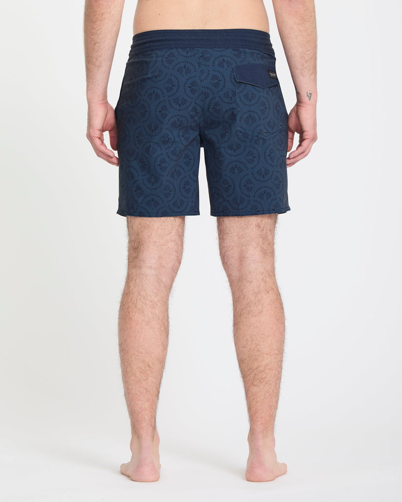 Psych Cotton Stoney 17" Boardshort - Midnight Blue