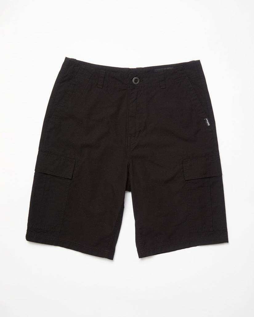 Strange Tripper Cargo 22" Shorts - BLACK