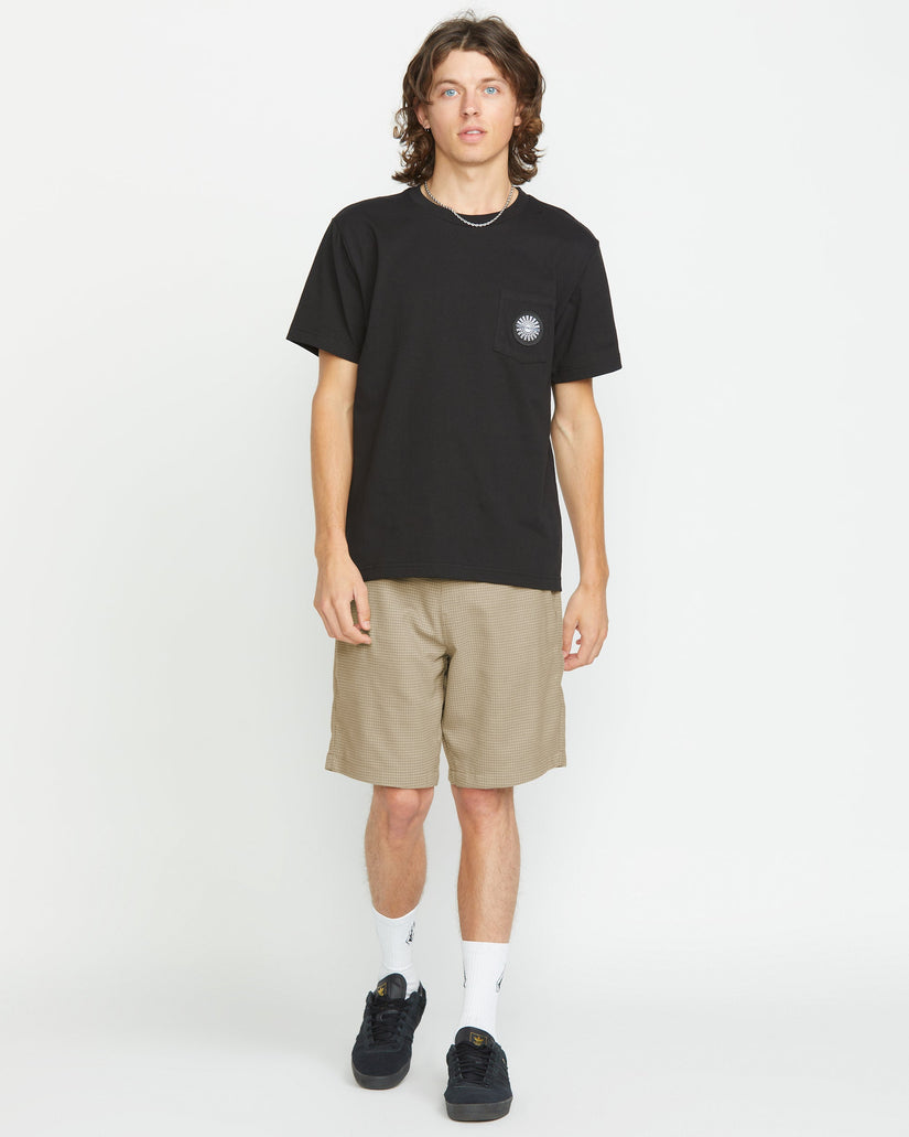 Frickin Elasticated Waist 19" Shorts - LIGHT KHAKI
