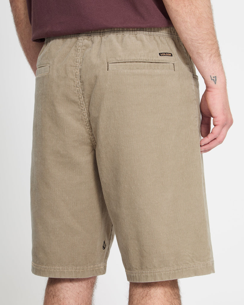 Freazy Loose 22" Elasticated Waist Short - Light Khaki