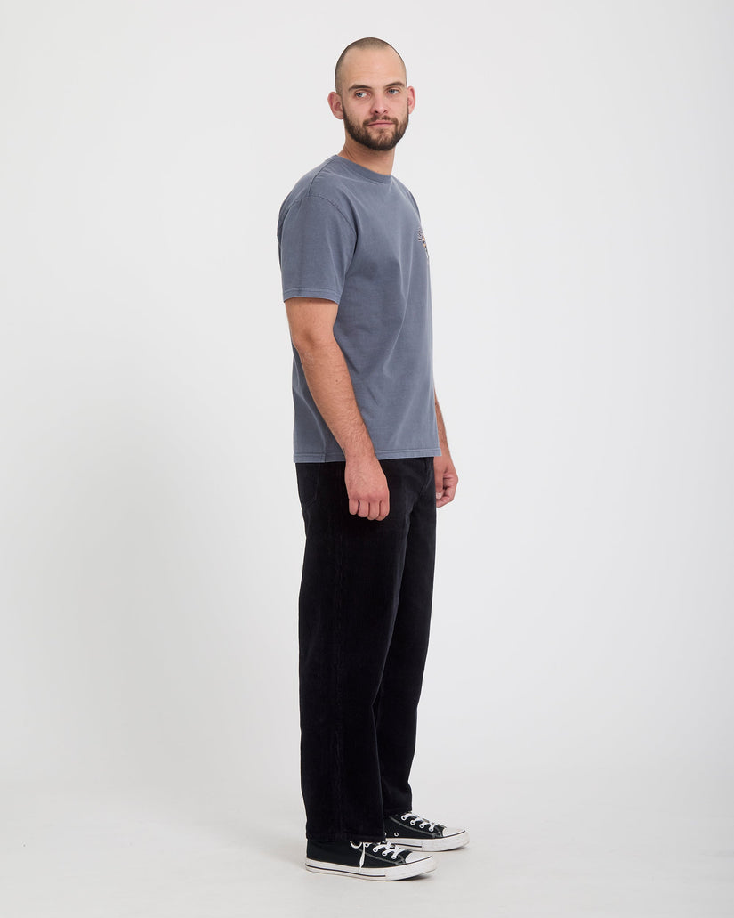 Billow Tapered Corduroy Trousers - Black