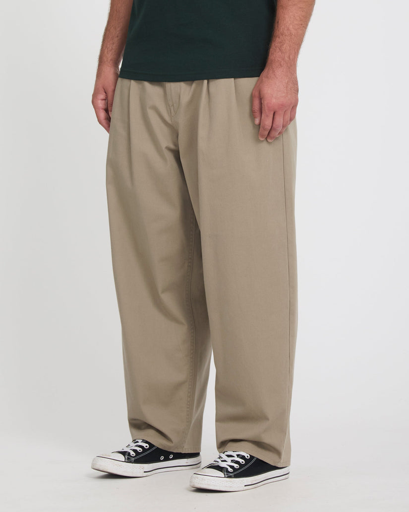 Holter Pleat Trousers - Khaki