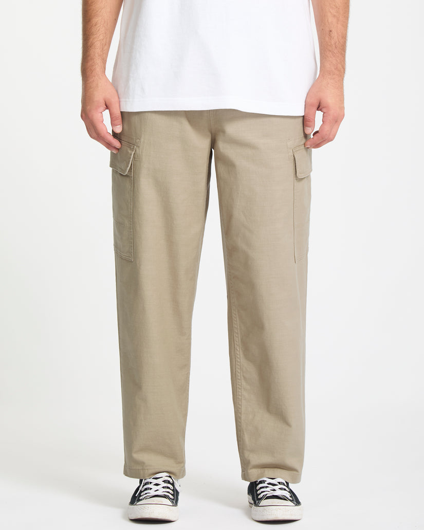 Billow Tapered Cargo-Hose - Khaki