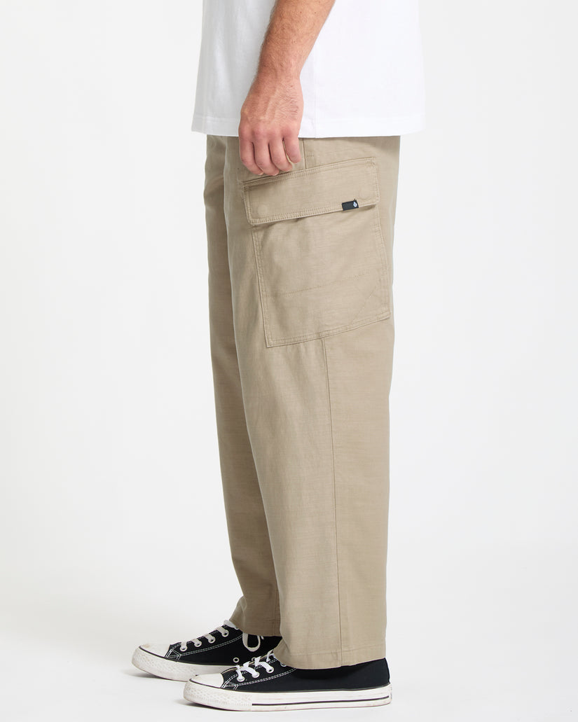 Billow Tapered Cargo-Hose - Khaki