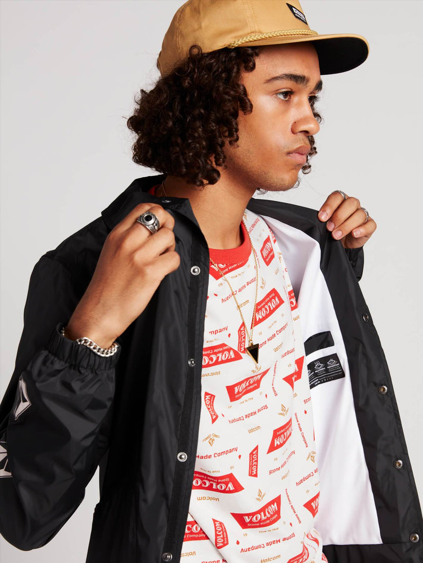Brews Coach Jacket  - Black Print