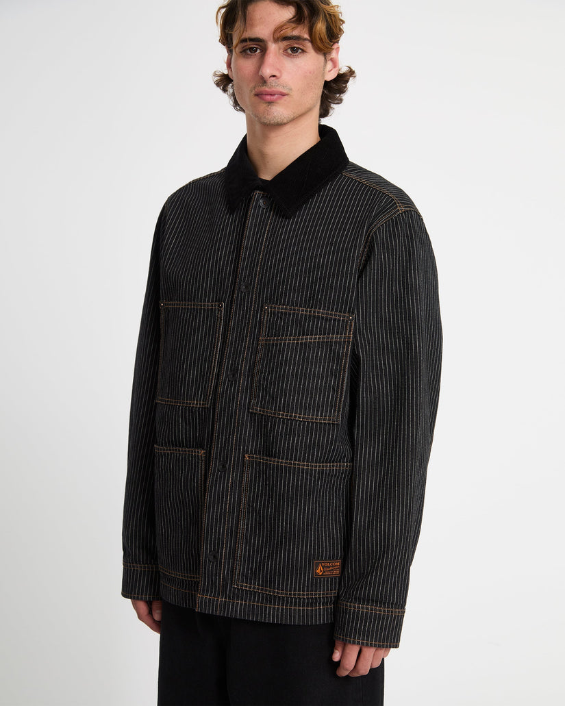 Work Dialed Jacket - Black Stripe