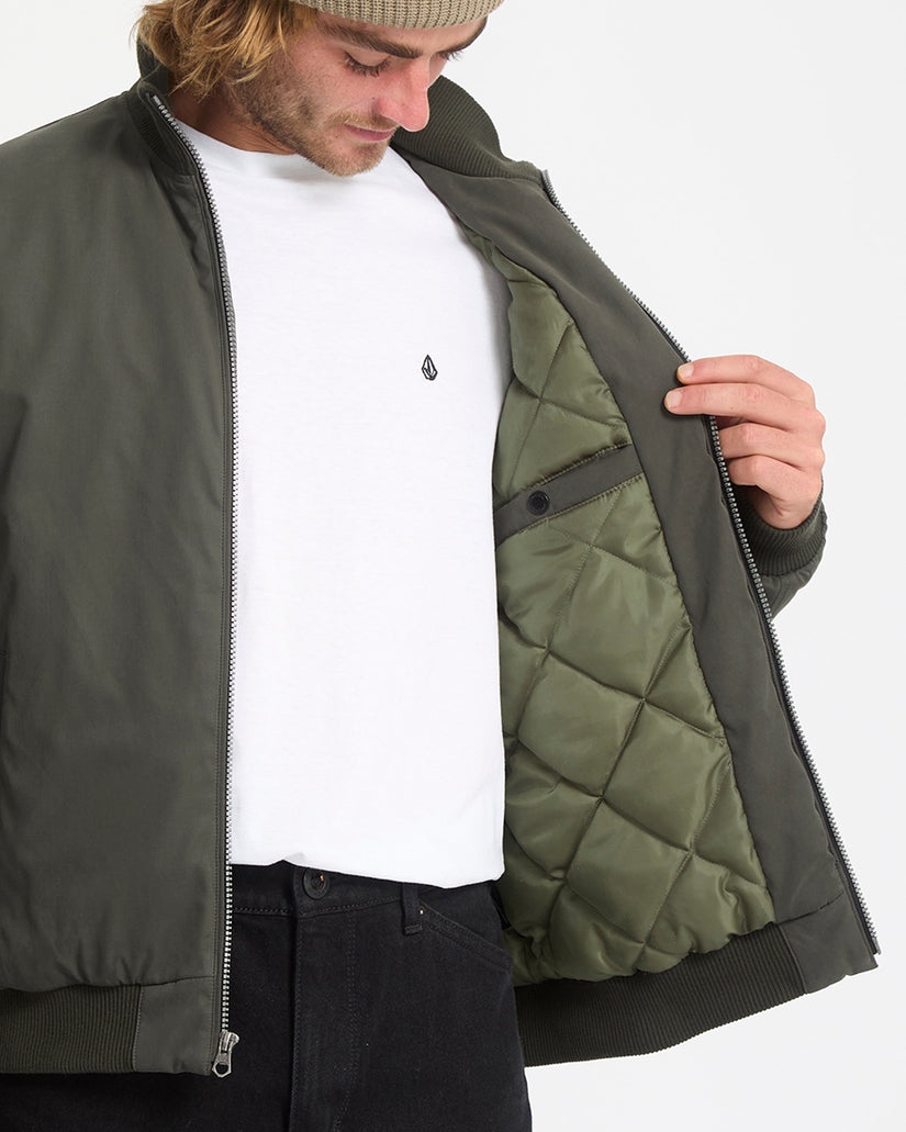 Damerman Bomberjacke - Rinsed Black