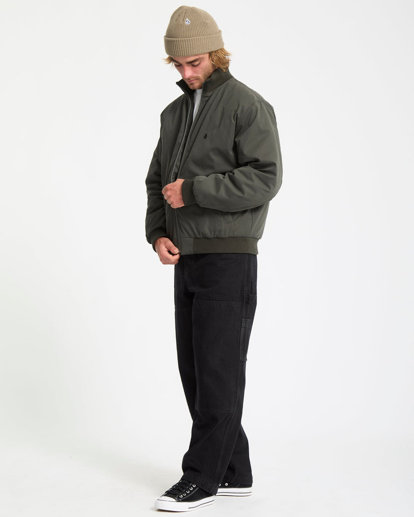 Damerman Bomberjacke - Rinsed Black