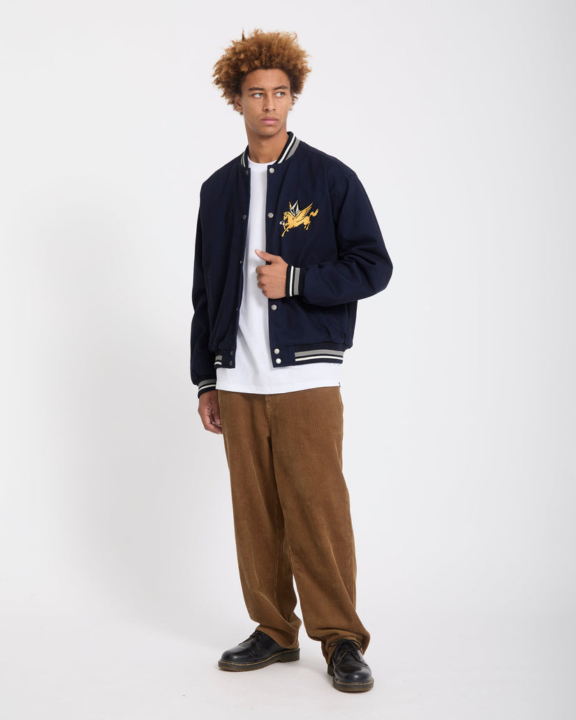 Flying Machines Bomber Jacket - Navy
