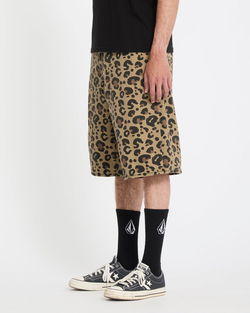 Chillow 24" Denim Short - Cheetah