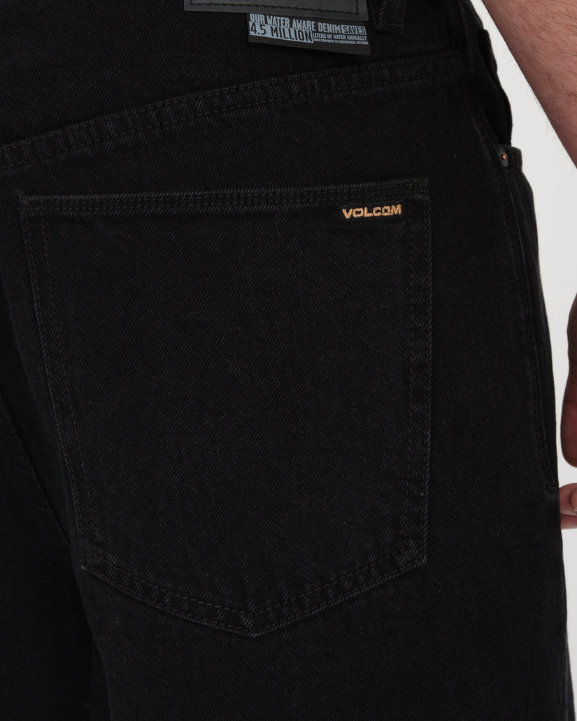 Billow 22" Denim Short - Black