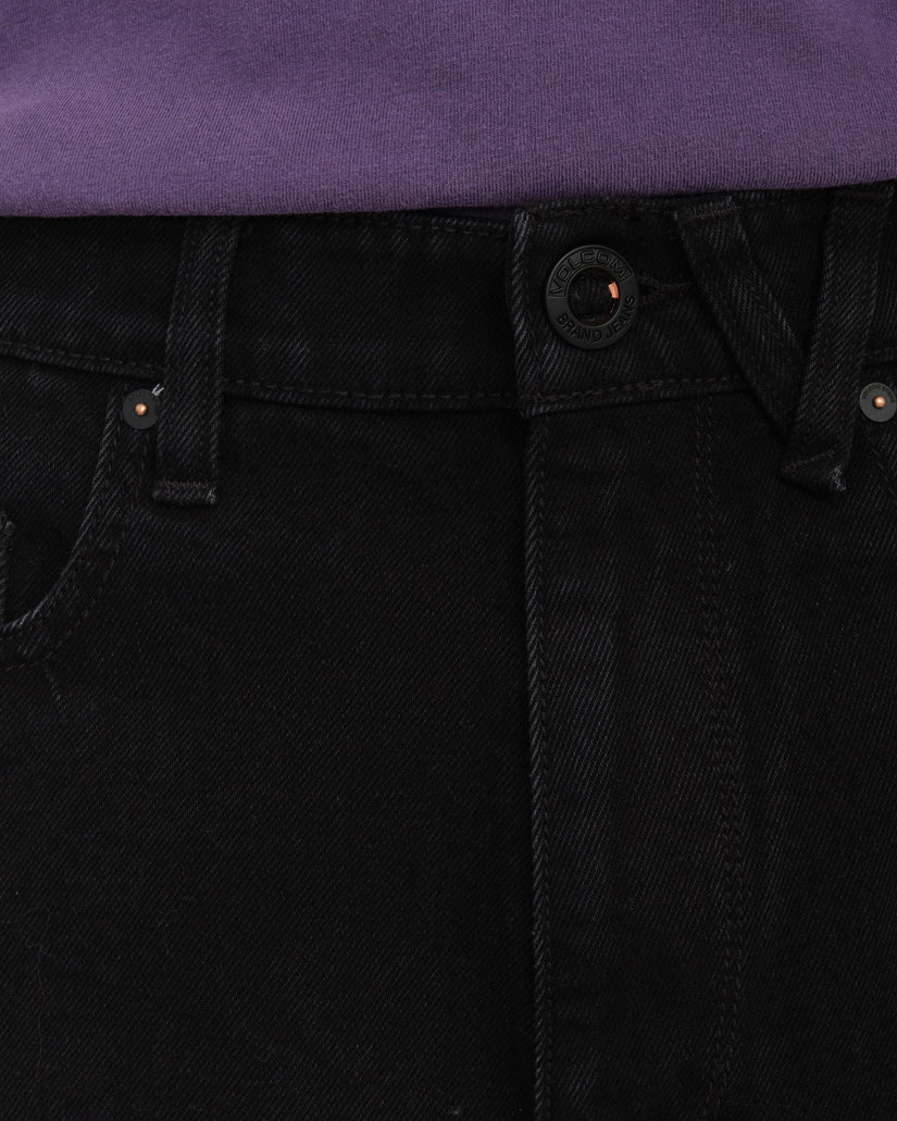 Billow 22" Denim Short - Black