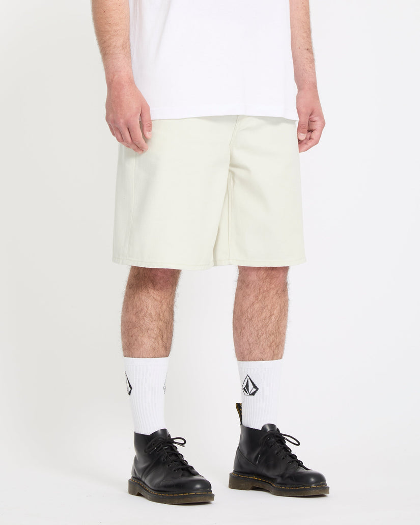 Billow 22" Denim Short - Dirty White