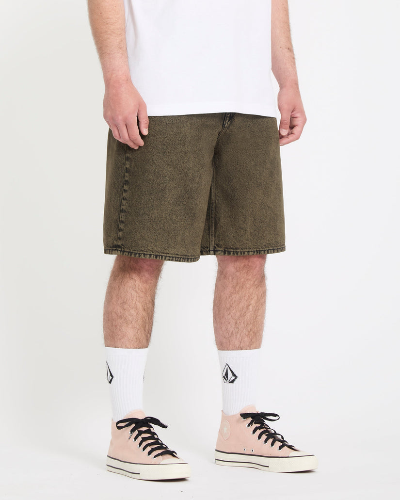 Billow 22" Denim Short - Sage Leaf