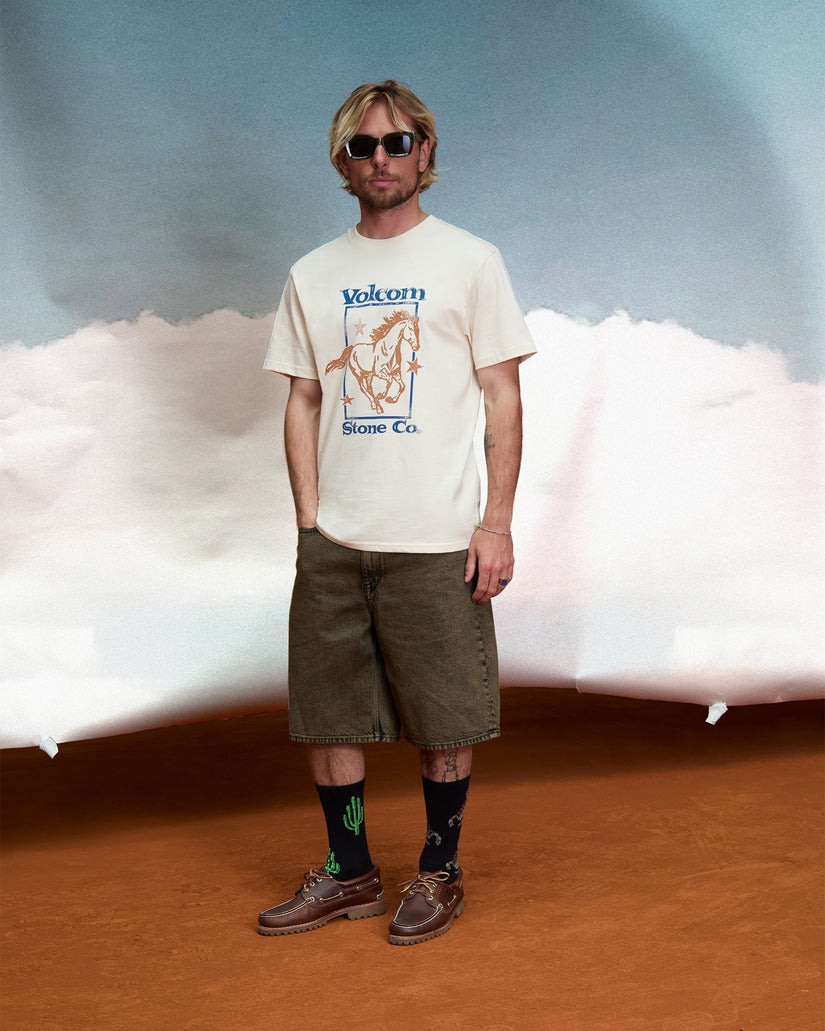 Billow 22" Denim Short - Sage Leaf