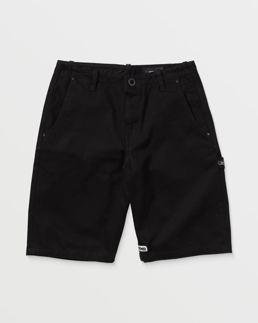 Sawhorse Denim Shorts - BLACK