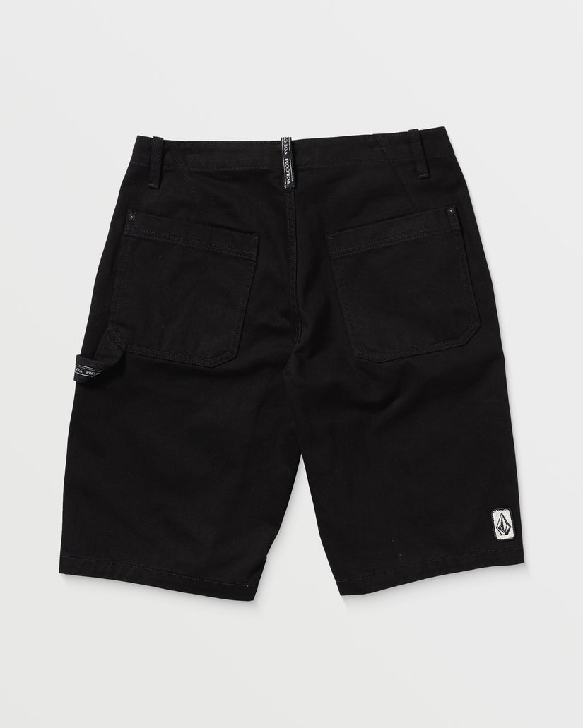 Sawhorse Denim Shorts - BLACK