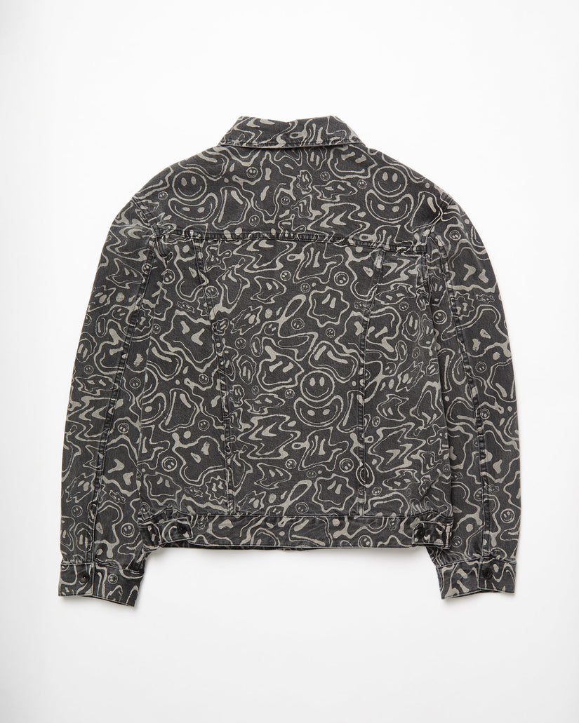 Filip Rygalski Denim Jacke - BLACK PRINT