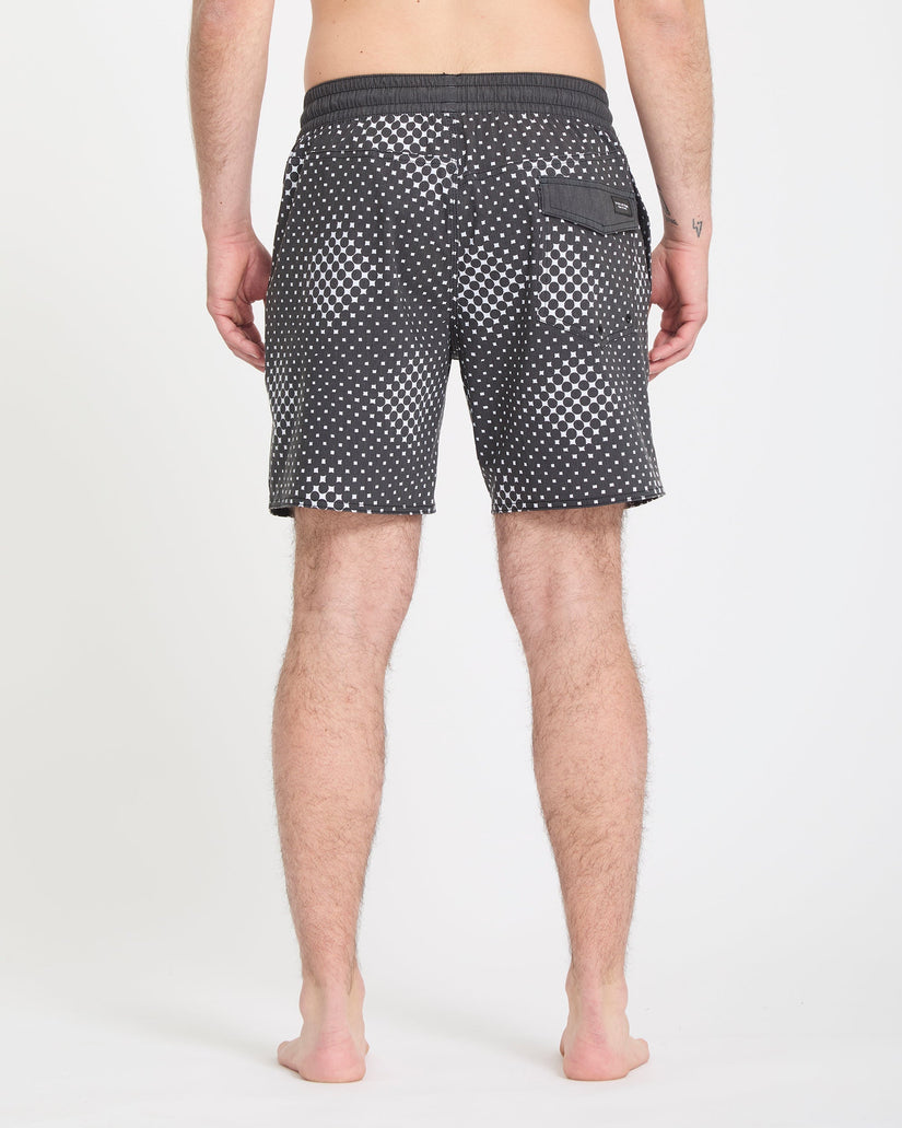 Psyche Cotton Trunk 17" Boardshort - Matte Black