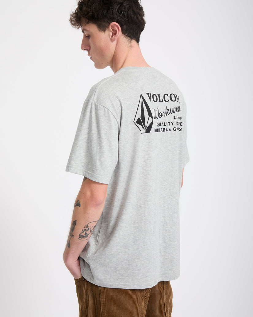Workwear T-Shirt - Heather Grey