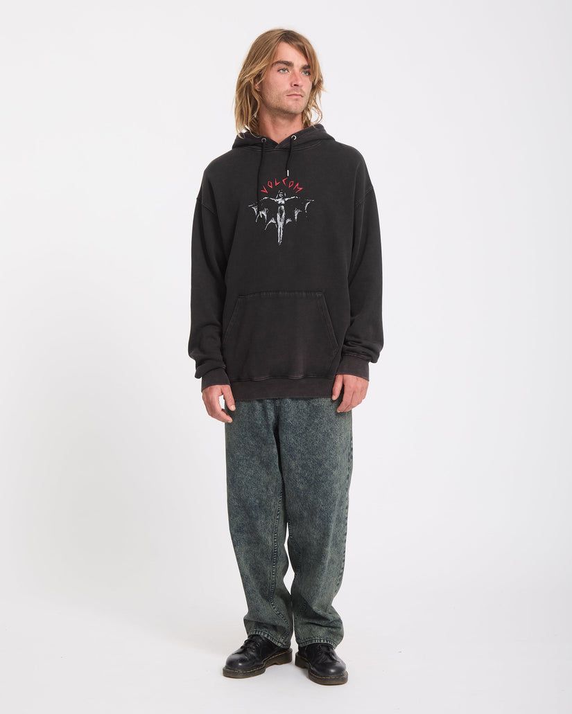 Wrong Angel Hoodie - Light Acid Black