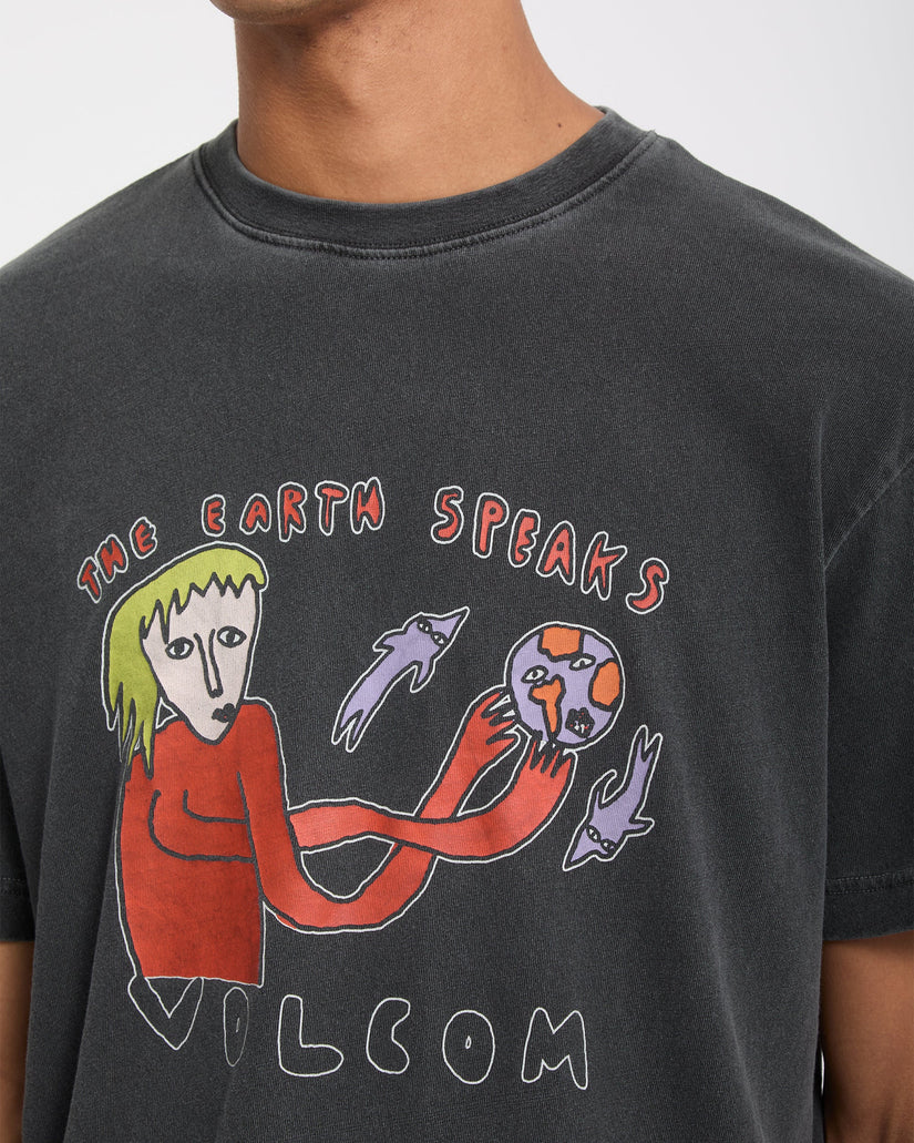 Earth Speaks T-Shirt - Black