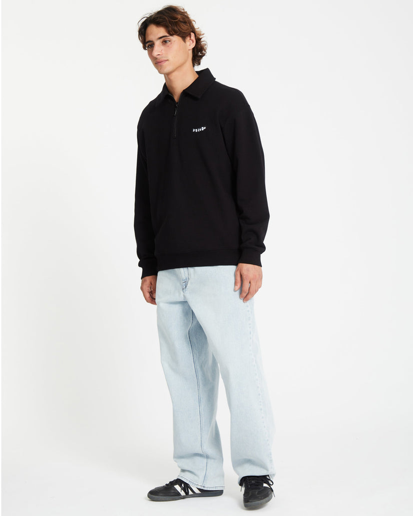 Nevermine Terry Pullover - BLACK