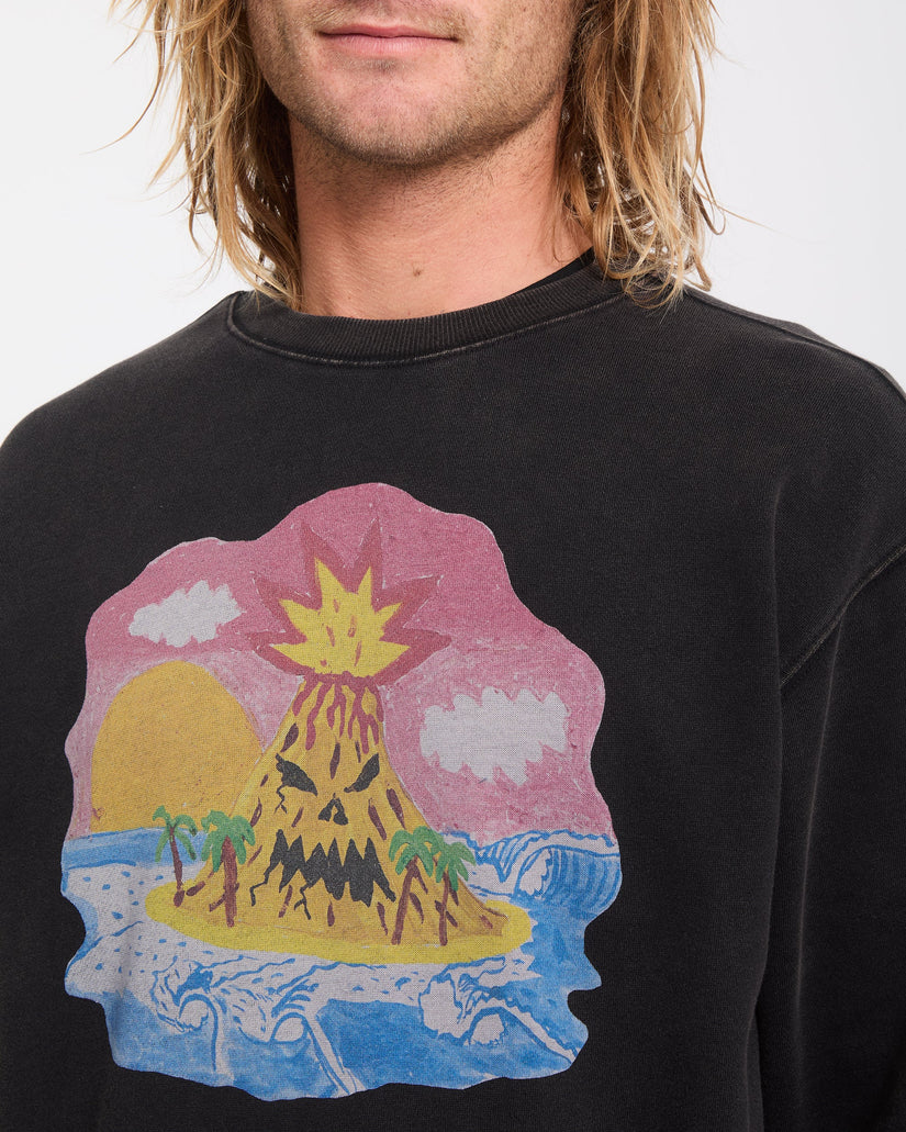 Ozzy Sweatshirt - Light Acid Black