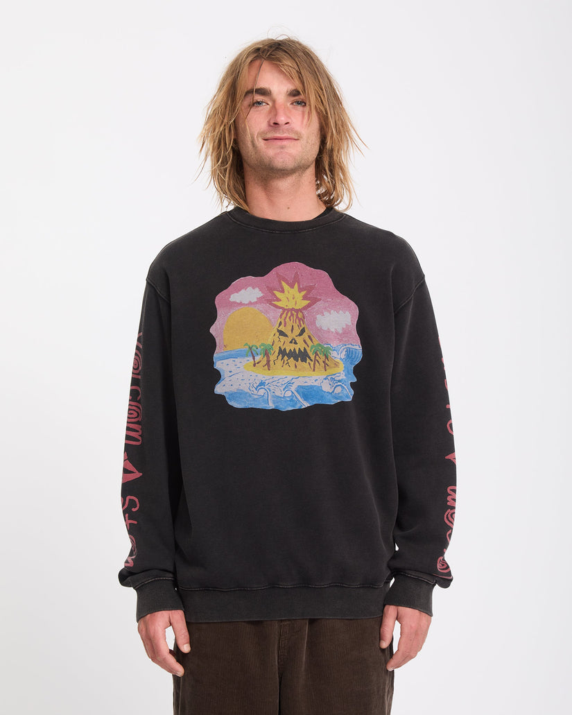 Ozzy Sweatshirt - Light Acid Black