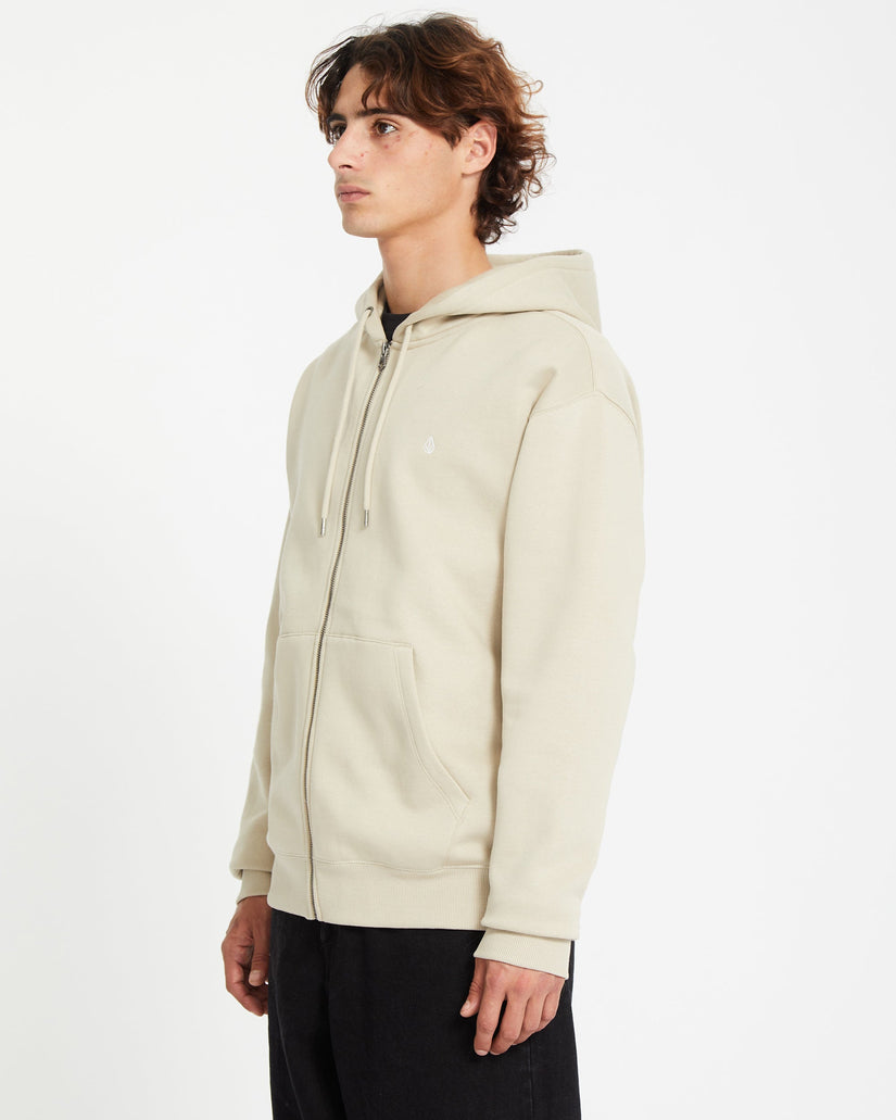 Single Stone Full Zip Kapuzenpullover - LIGHT KHAKI