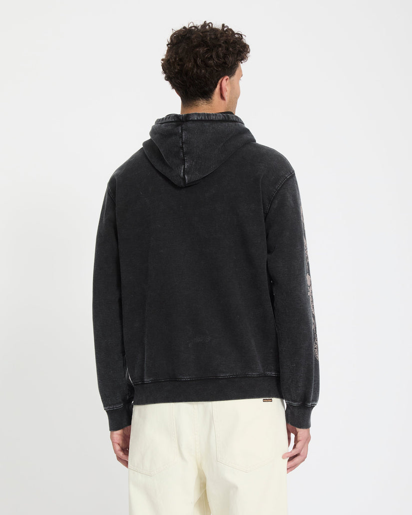 Die By The Stone Full Zip Hoodie - Light Acid Black
